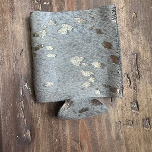Cowhide koozie